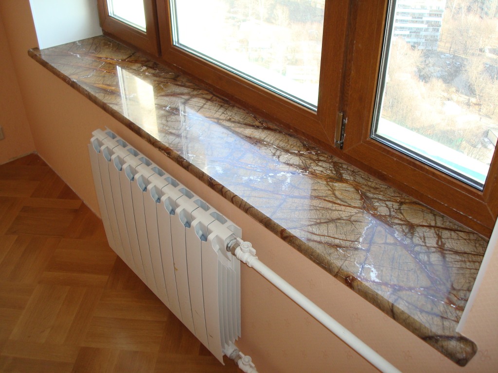 подоконник из мрамора Forest-Brown