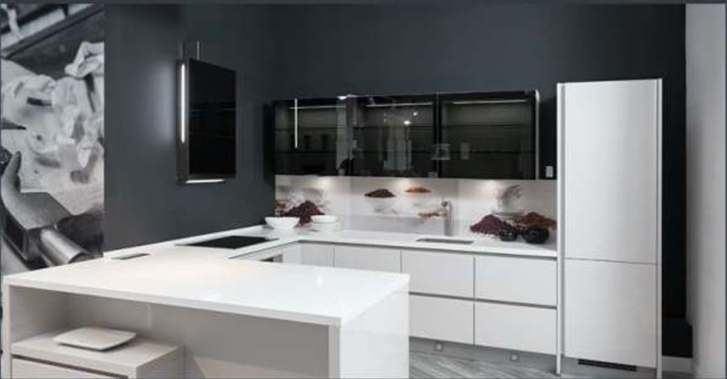 Столешница из smartquartz super white