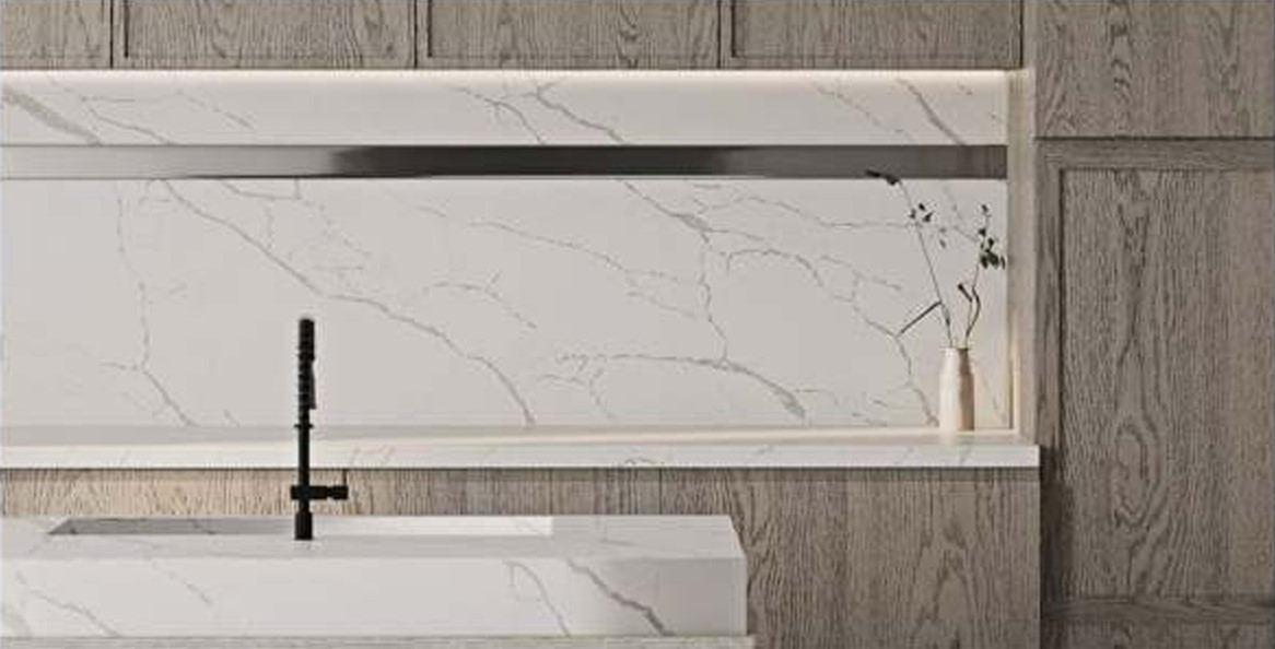 столешница из камня calacatta tree